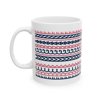 Bohemian Pattern (Or is it? Turn your head to the side)  Ceramic Mug - 11oz
