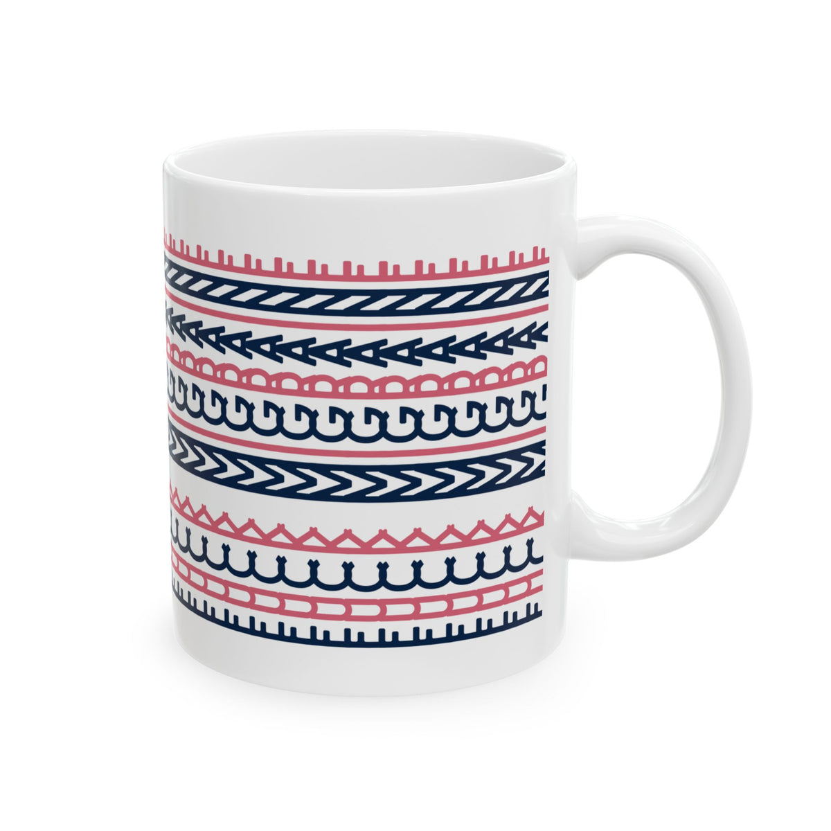 Bohemian Pattern (Or is it? Turn your head to the side)  Ceramic Mug - 11oz