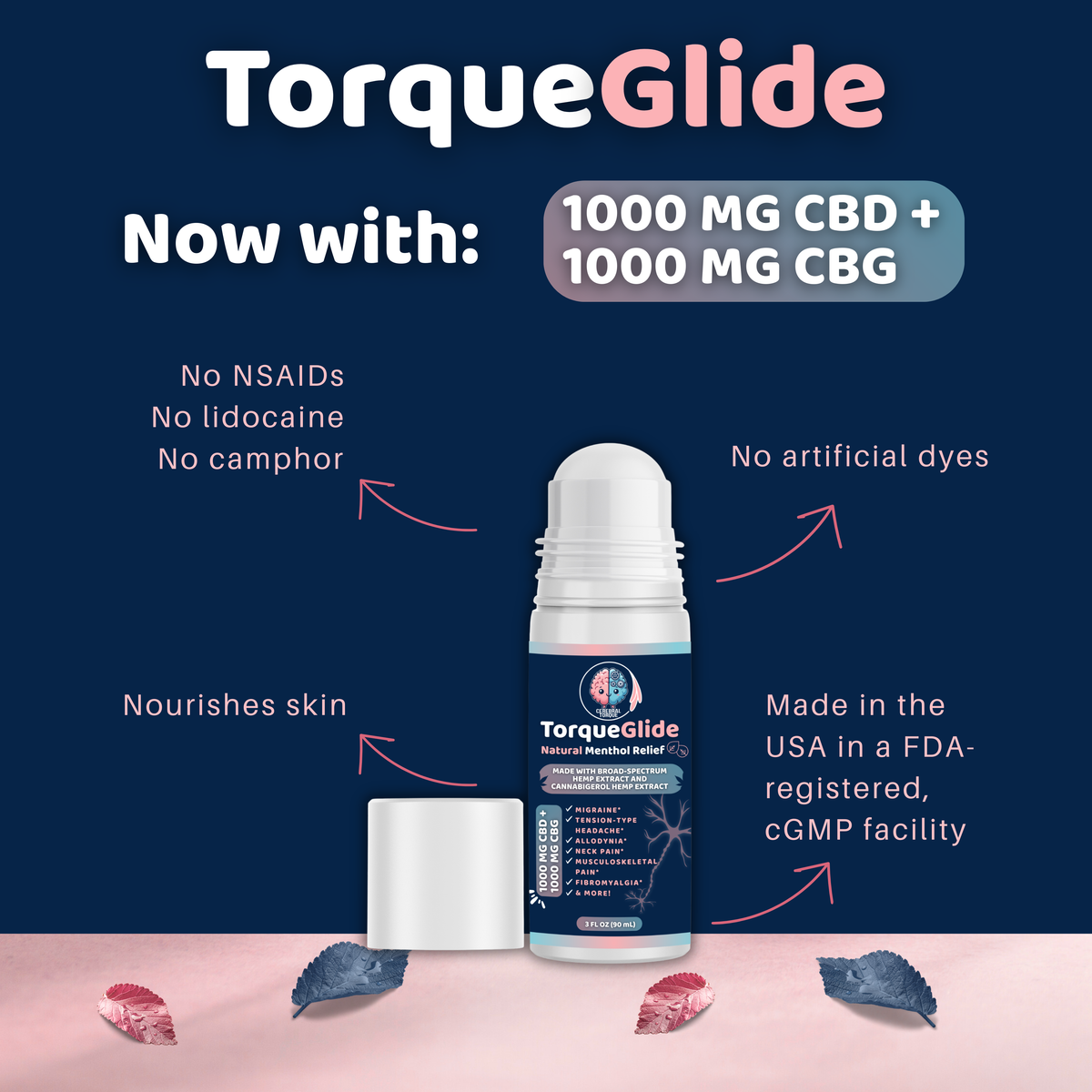 TorqueGlide (Now with 1000 mg CBD BSO + 1000 mg CBG)