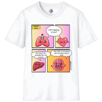 Organs React: When Migraine Strikes, Unisex Softstyle T-Shirt