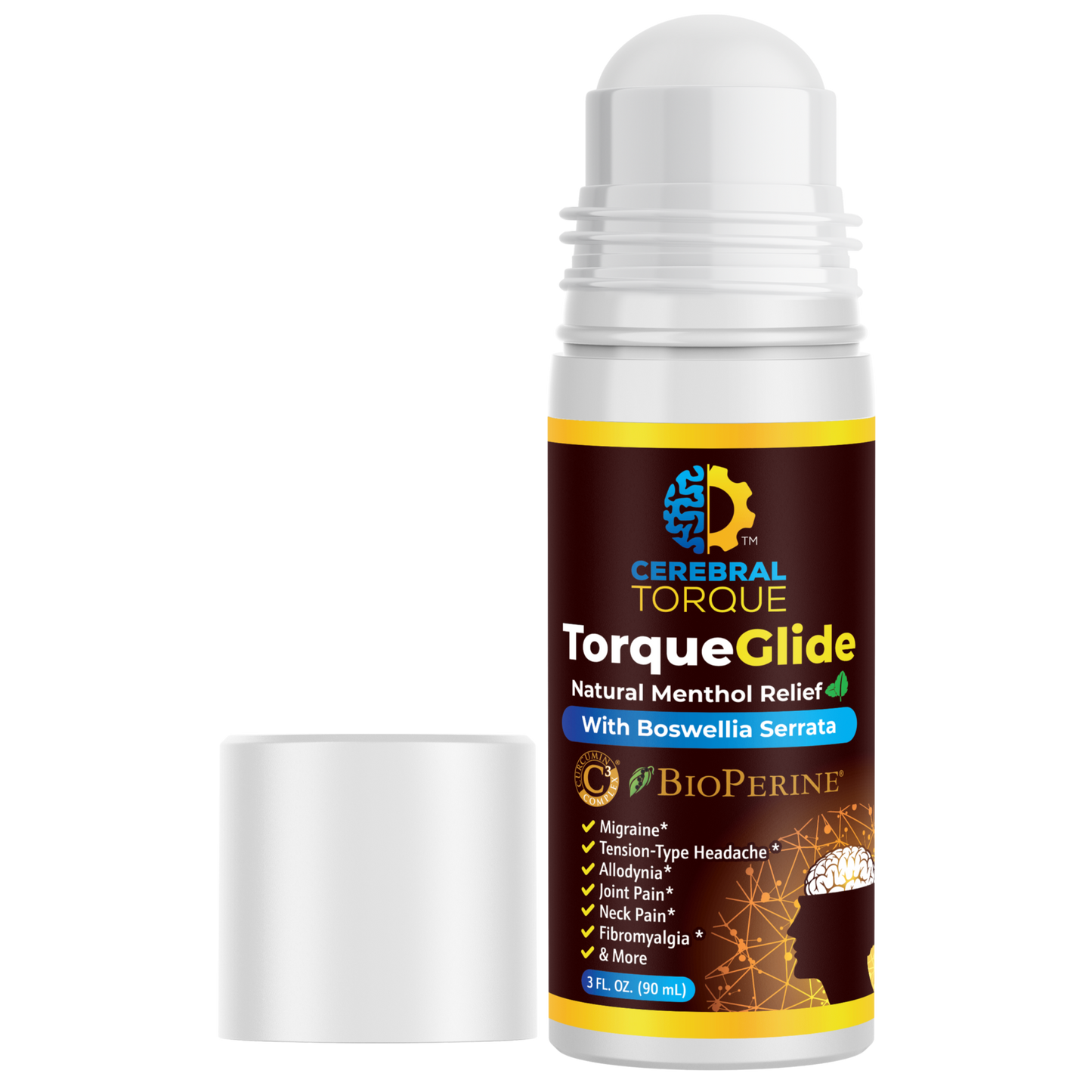 TorqueGlide | Topical solution for migraine support and pain relief