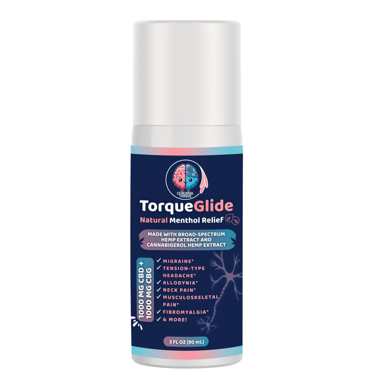 TorqueGlide (Now with 1000 mg CBD BSO + 1000 mg CBG)
