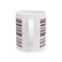 Bohemian Pattern (Or is it? Turn your head to the side)  Ceramic Mug - 11oz