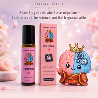 Crown Cooling Roll-On — Headache & Tension Relief, Menthol + Eastern Herbs, Lavender-Free (10mL) | Cerebral Torque