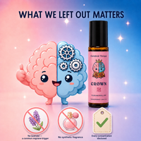 Crown Cooling Roll-On — Headache & Tension Relief, Menthol + Eastern Herbs, Lavender-Free (10mL) | Cerebral Torque