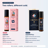CROWN and CROWN Plus side by side: coolants, herbs and how often to use each. CROWN is more than cooling, made for everyday use